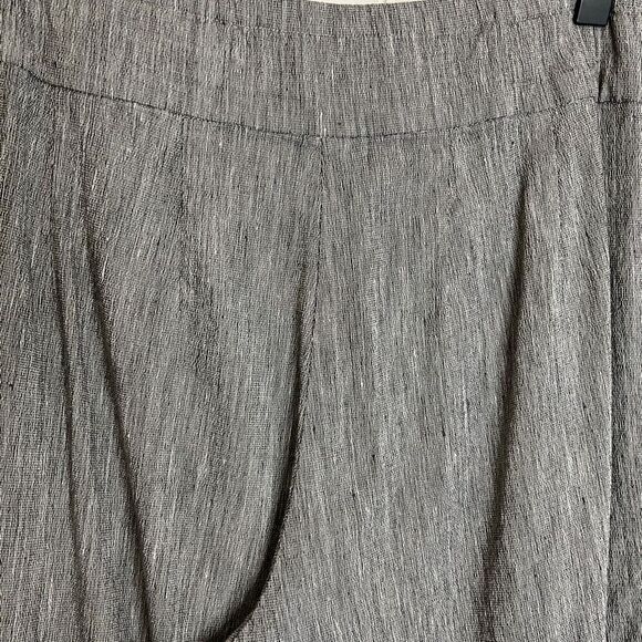 Nic & Zoe Women’s Size 6 Linen Blend Grey Casual Pull on Pants - Picture 6 of 9